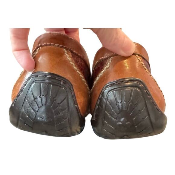 Martin Dingman Mens Driving Loafer US 8M 8 Brown Alligator Horsebit Leather Shoe - Picture 9 of 11